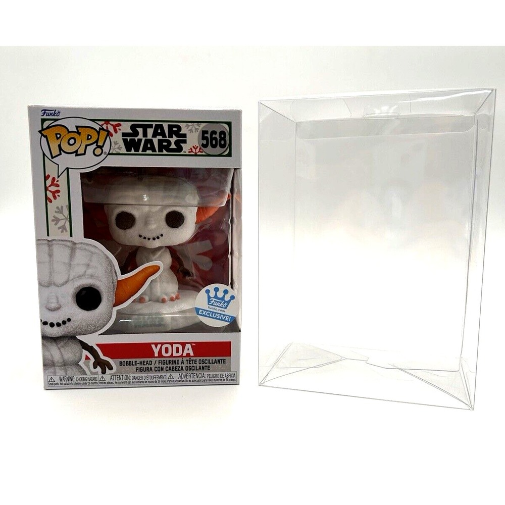 Funko Pop Star Wars Yoda Snowman Funko Exclusive 568 With Protector Holiday 2022